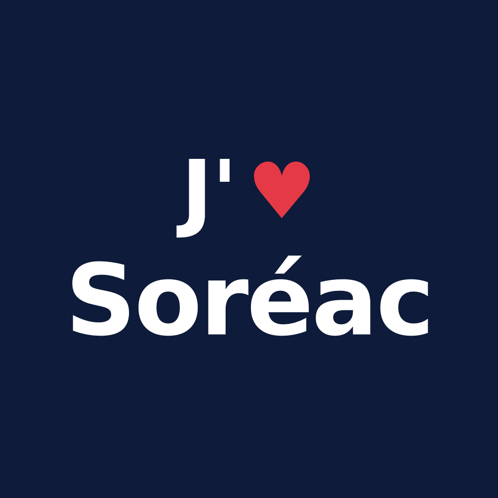 T-shirt personnalisé Soréac — design J'aime Soréac
