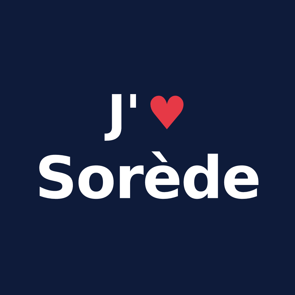 T-shirt personnalisé Sorède — design J'aime Sorède