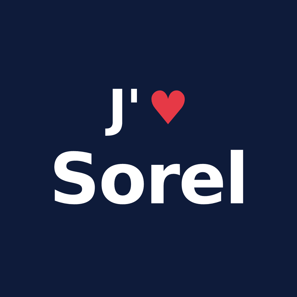 T-shirt personnalisé Sorel — design J'aime Sorel
