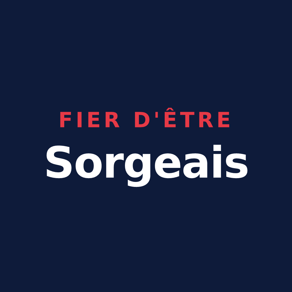 T-shirt « Fier d'être Sorgeais » — design pour Sorges et Ligueux en Périgord