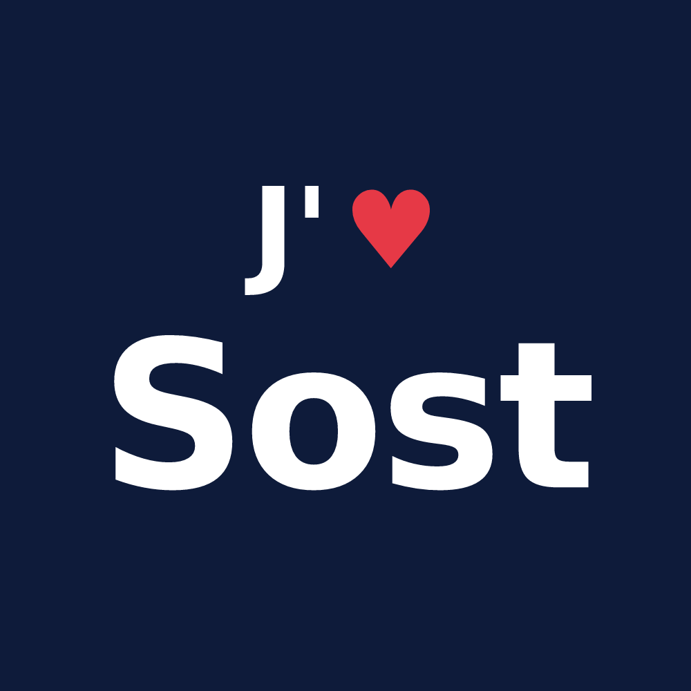 T-shirt personnalisé Sost — design J'aime Sost