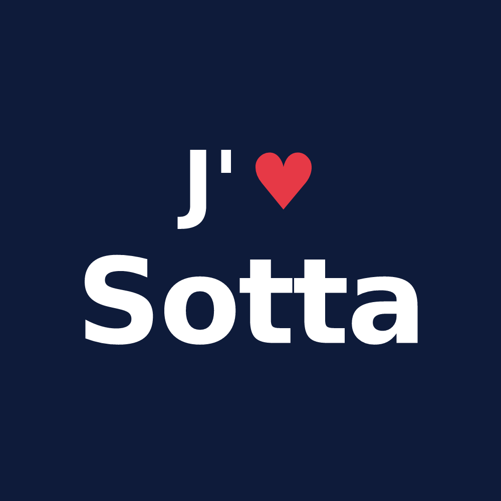 T-shirt personnalisé Sotta — design J'aime Sotta