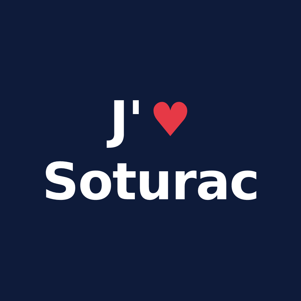 T-shirt personnalisé Soturac — design J'aime Soturac