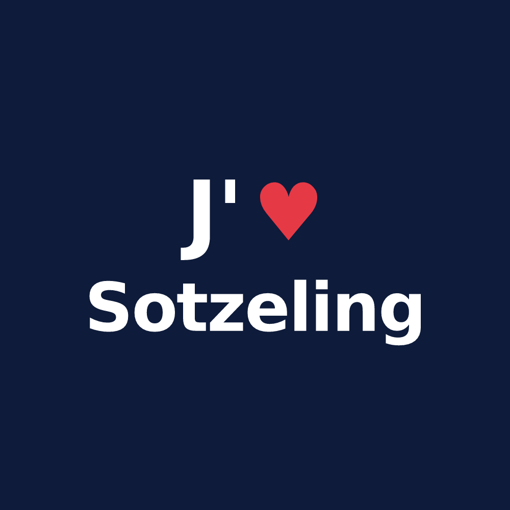 T-shirt personnalisé Sotzeling — design J'aime Sotzeling