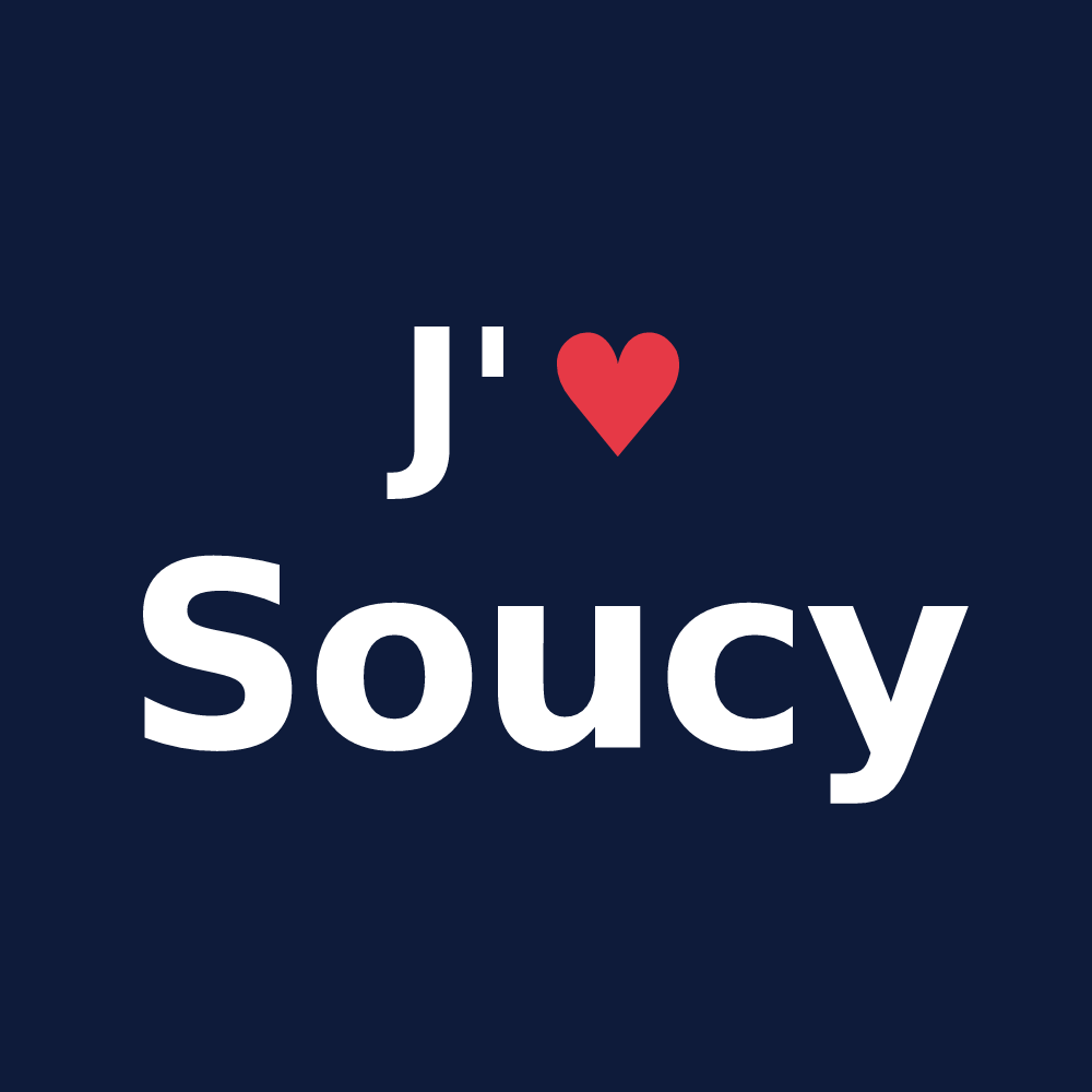 T-shirt personnalisé Soucy — design J'aime Soucy
