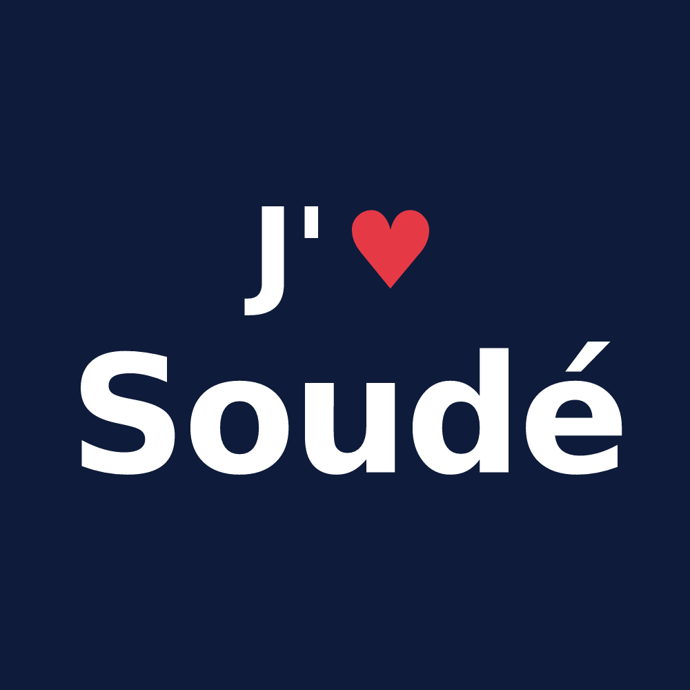 T-shirt personnalisé Soudé — design J'aime Soudé