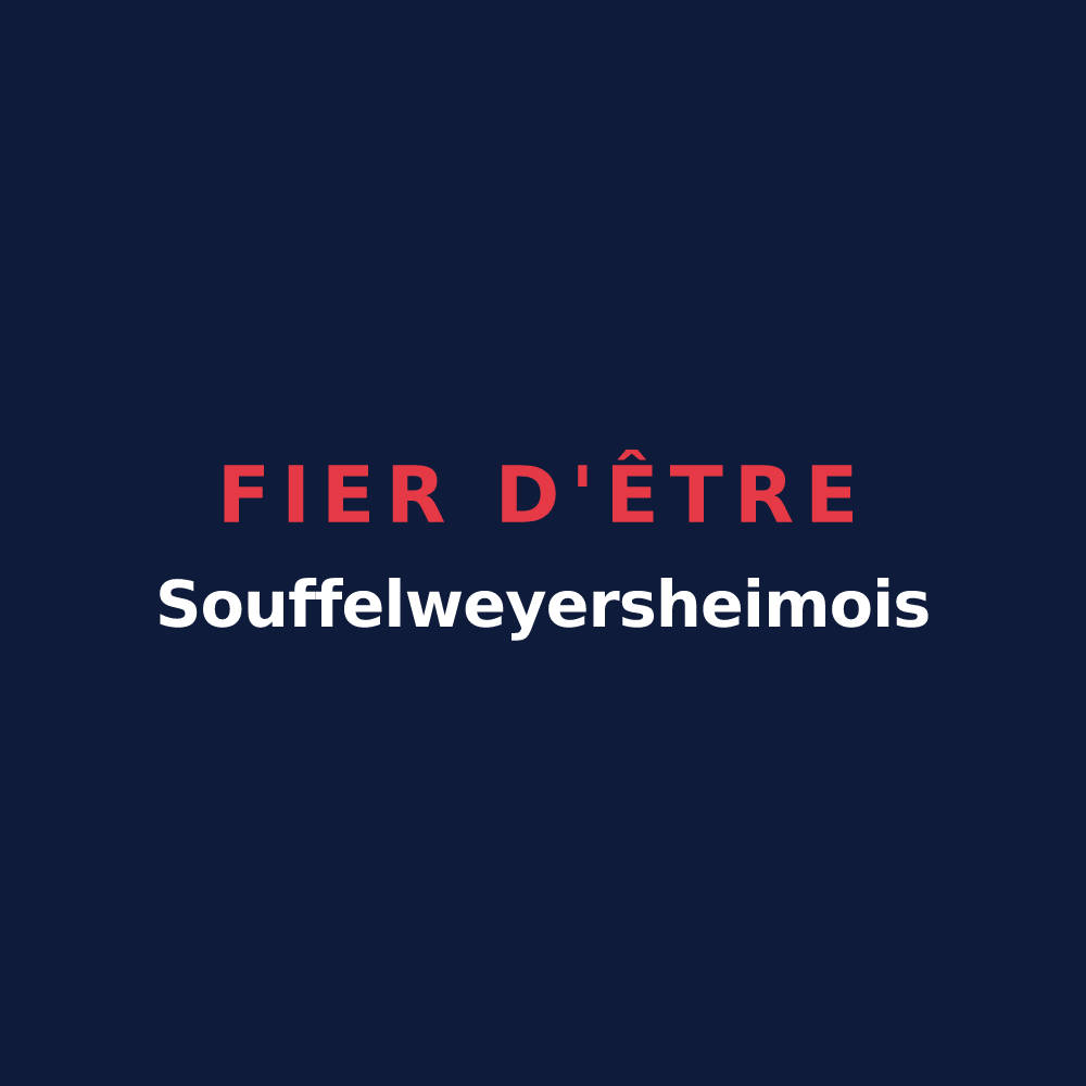 T-shirt « Fier d'être Souffelweyersheimois » — design pour Souffelweyersheim