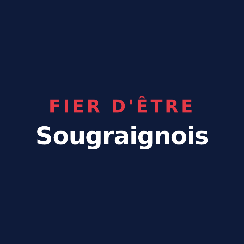 T-shirt « Fier d'être Sougraignois » — design pour Sougraigne