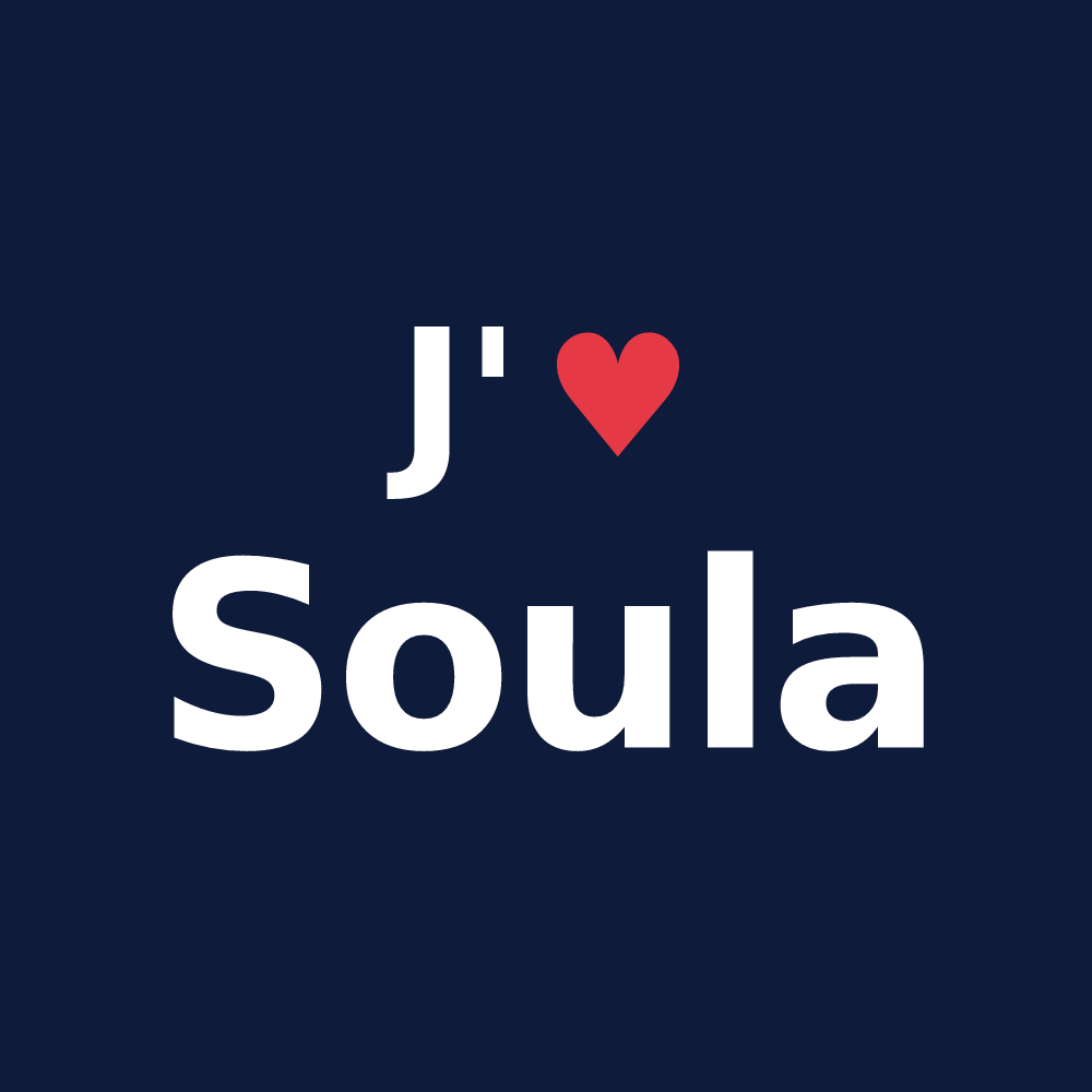 T-shirt personnalisé Soula — design J'aime Soula