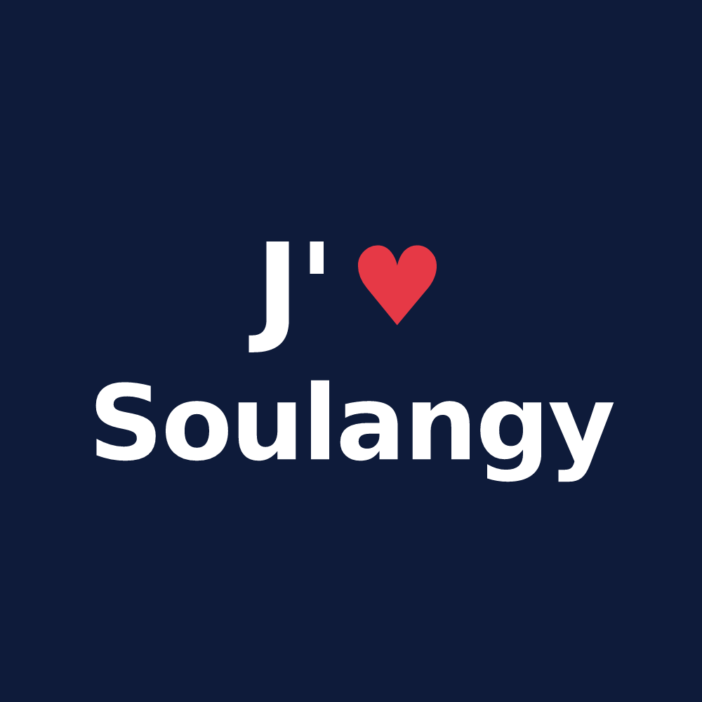 T-shirt personnalisé Soulangy — design J'aime Soulangy