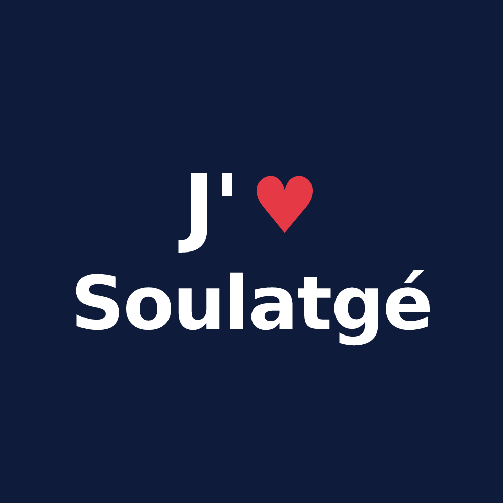 T-shirt personnalisé Soulatgé — design J'aime Soulatgé