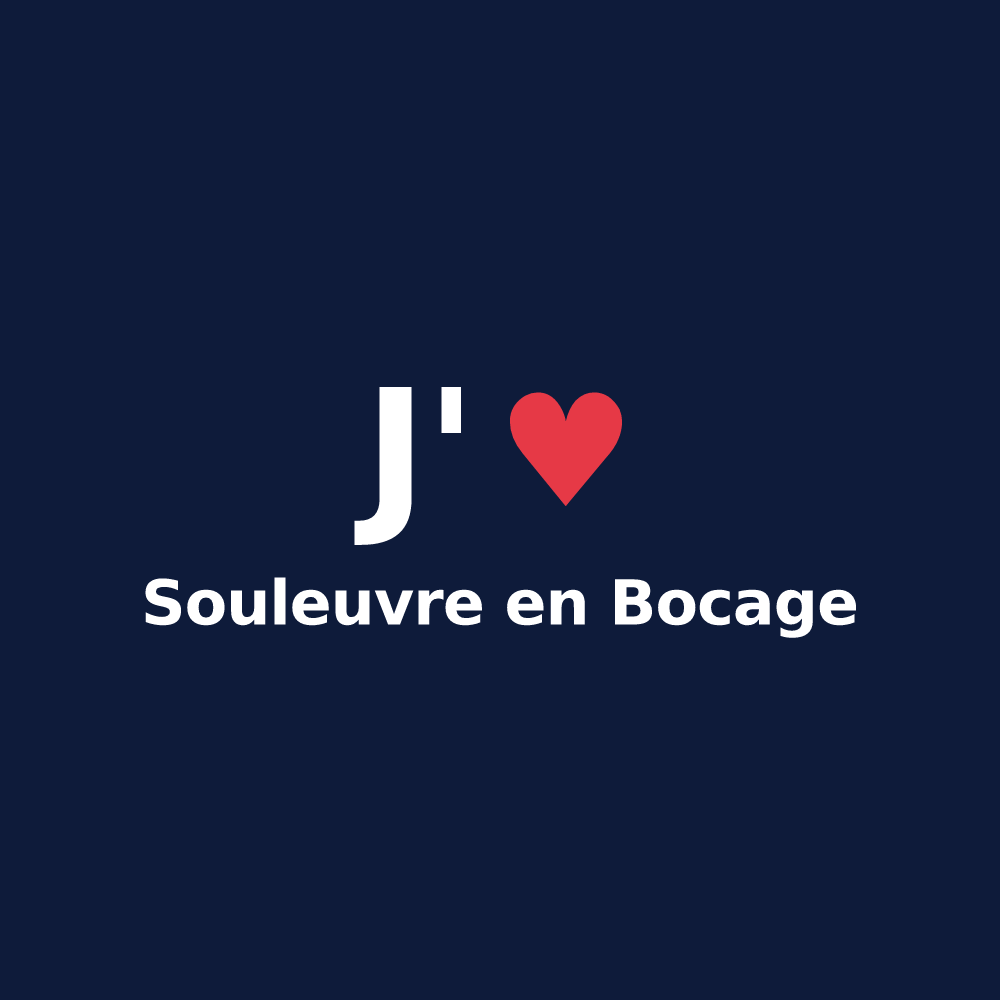 T-shirt personnalisé Souleuvre en Bocage — design J'aime Souleuvre en Bocage