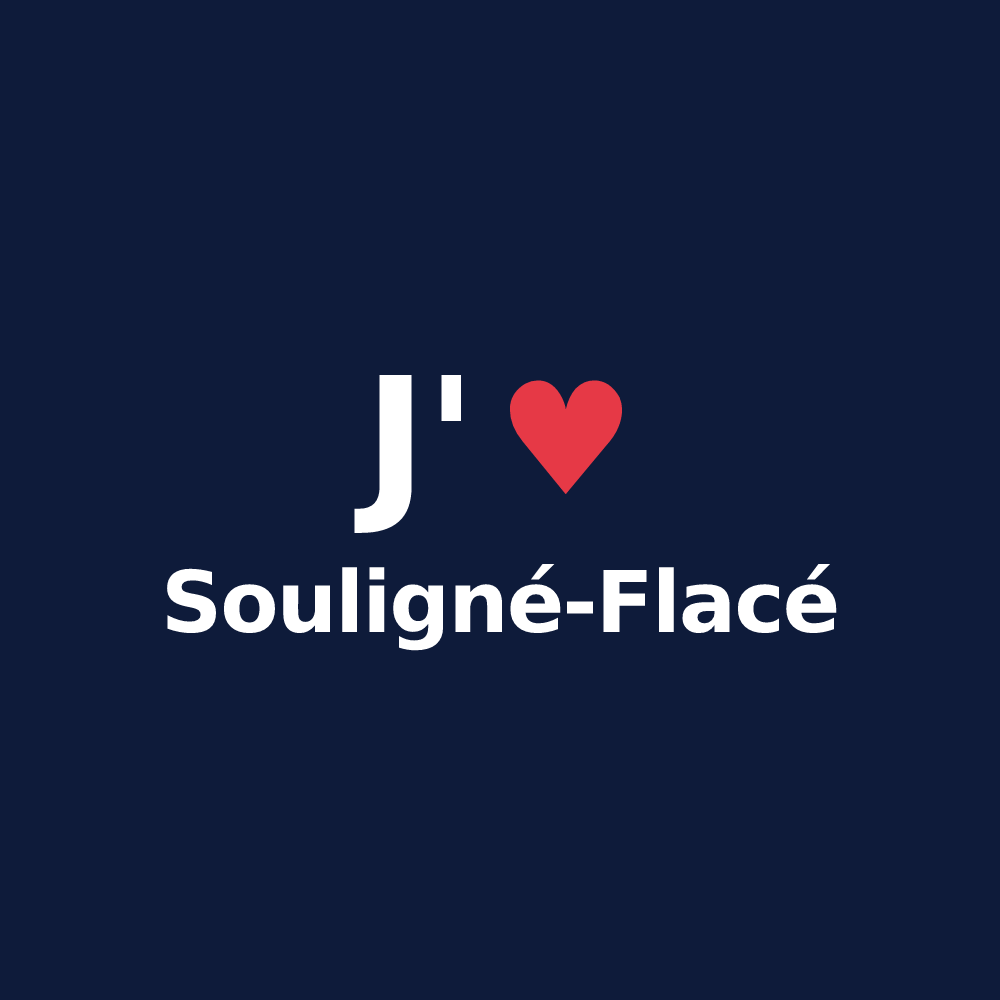 T-shirt personnalisé Souligné-Flacé — design J'aime Souligné-Flacé