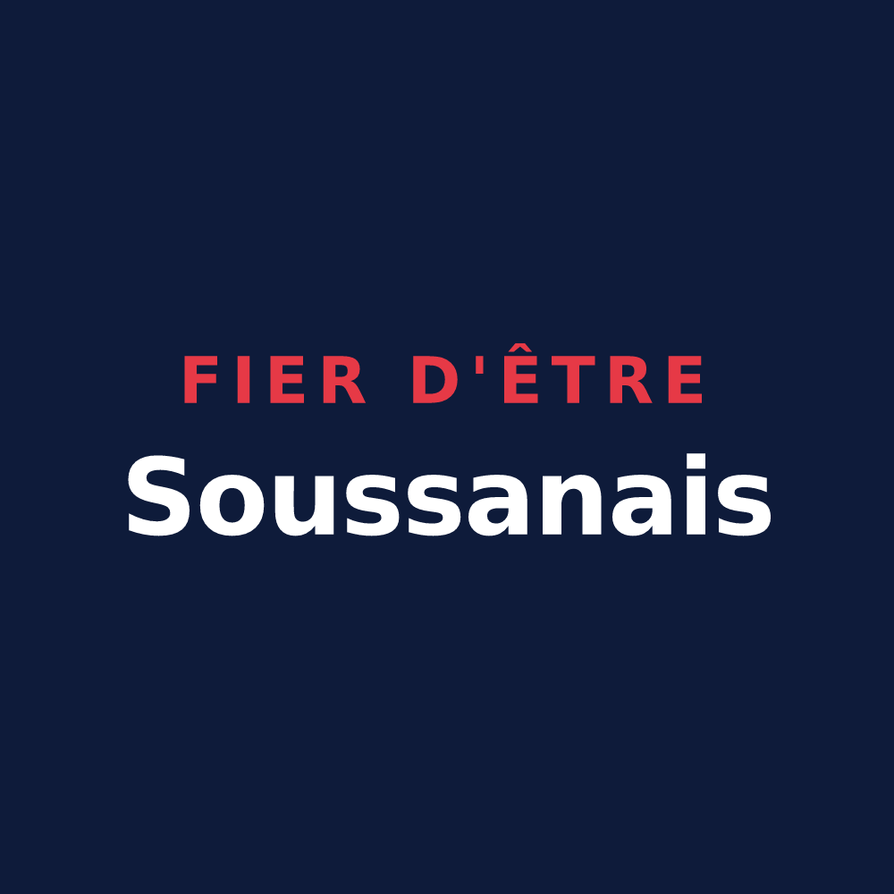 T-shirt « Fier d'être Soussanais » — design pour Soussans