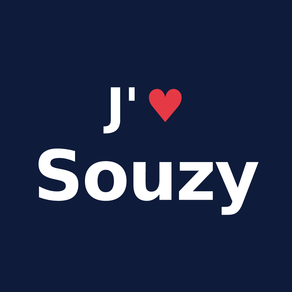 T-shirt personnalisé Souzy — design J'aime Souzy
