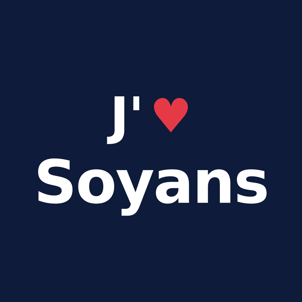 T-shirt personnalisé Soyans — design J'aime Soyans