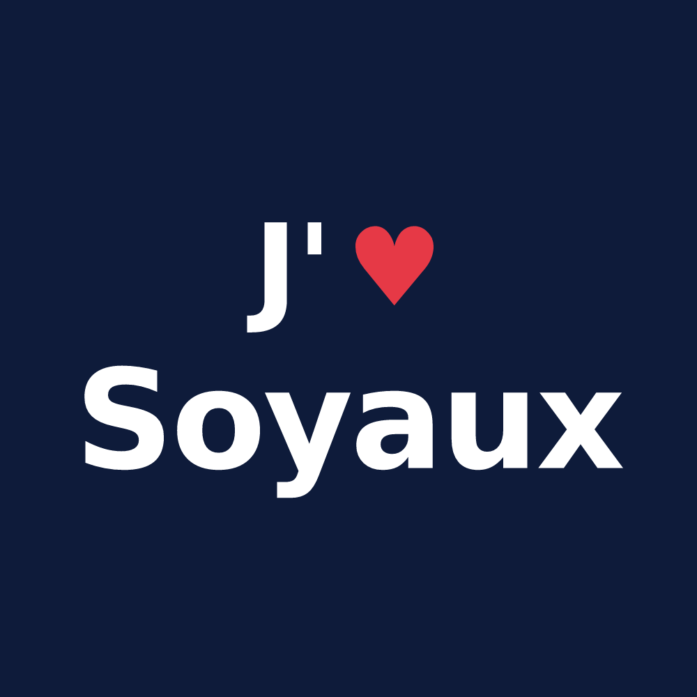 T-shirt personnalisé Soyaux — design J'aime Soyaux