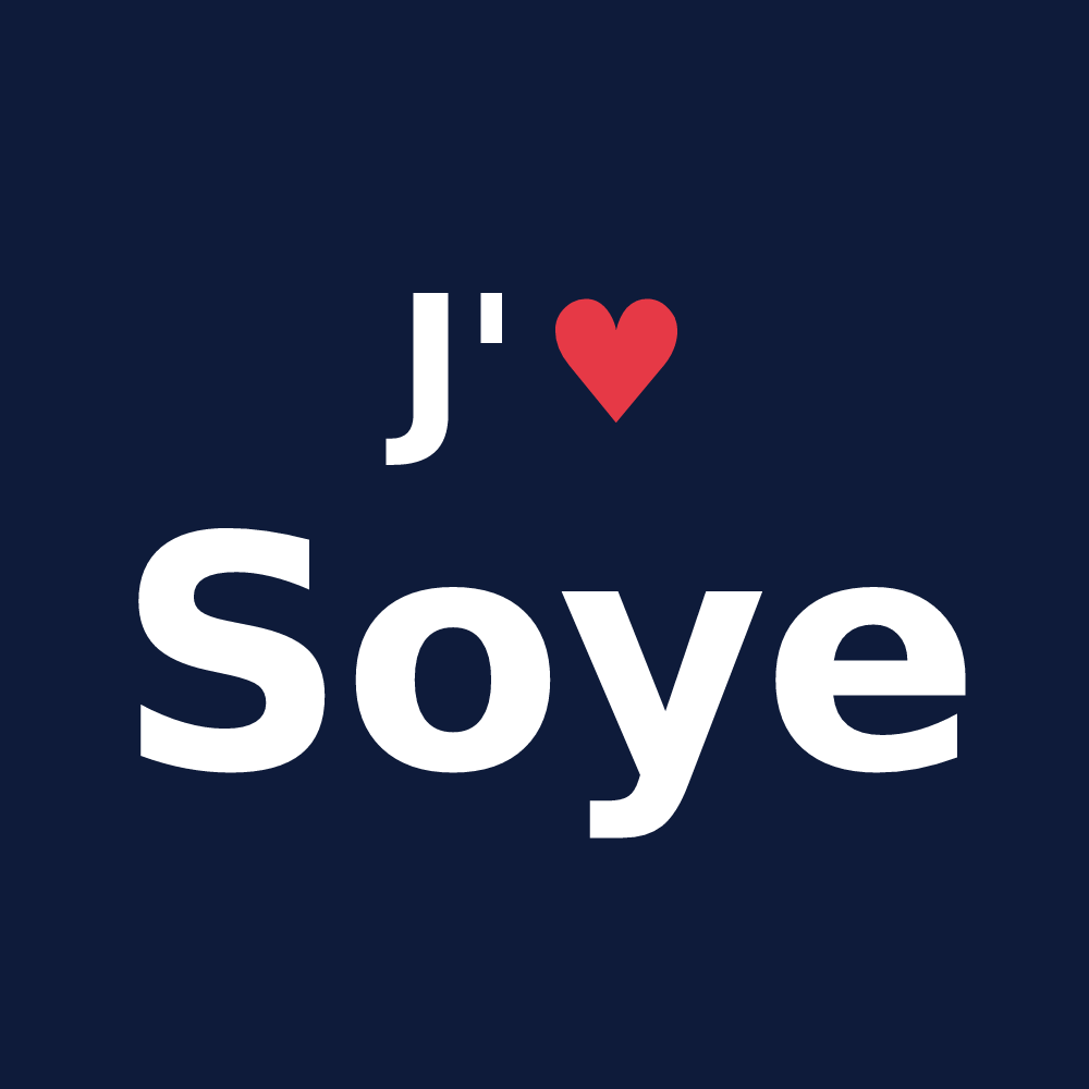 T-shirt personnalisé Soye — design J'aime Soye
