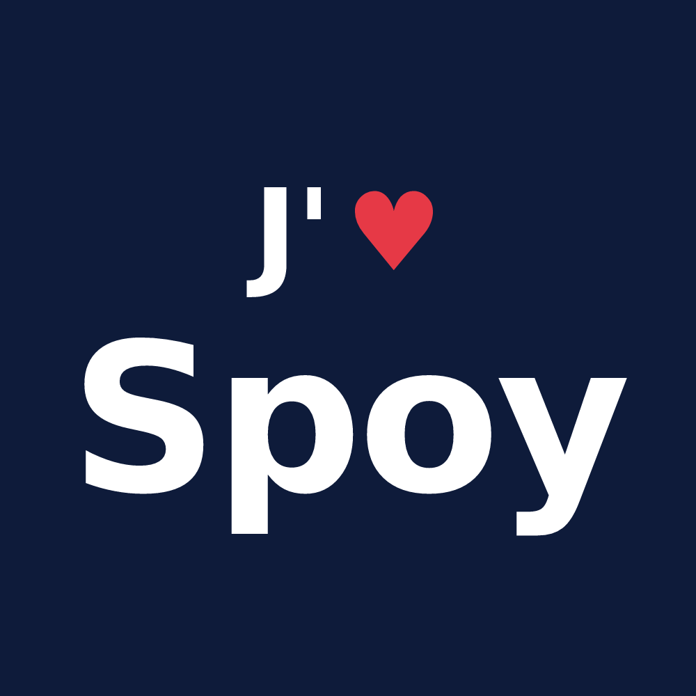 T-shirt personnalisé Spoy — design J'aime Spoy