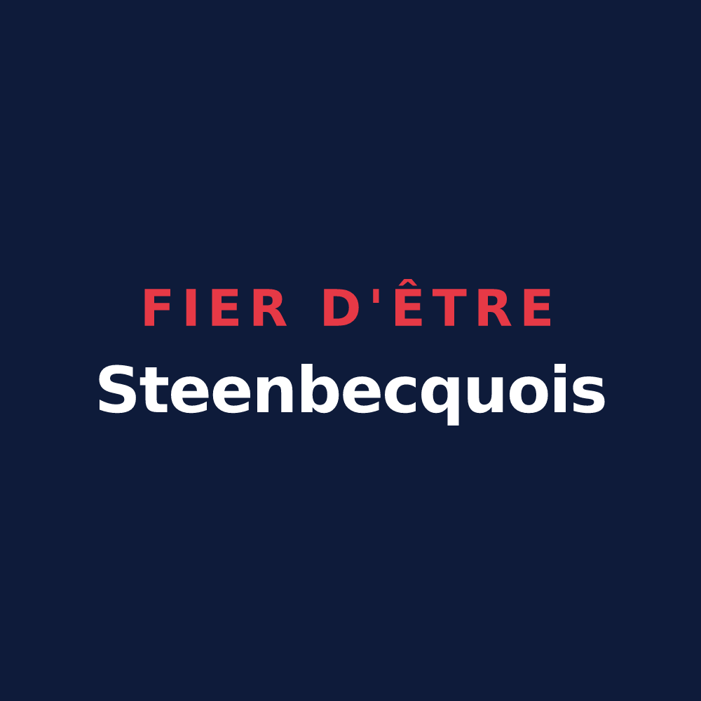 T-shirt « Fier d'être Steenbecquois » — design pour Steenbecque