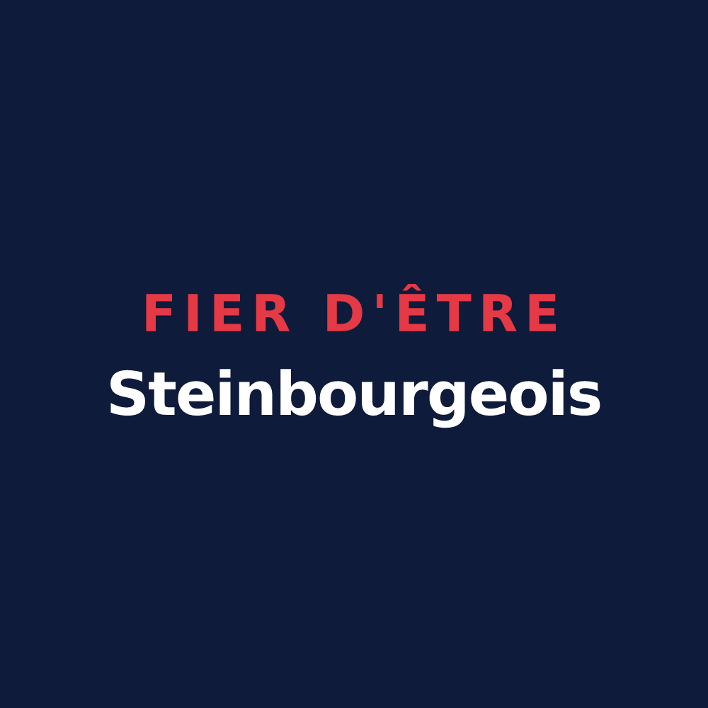 T-shirt « Fier d'être Steinbourgeois » — design pour Steinbourg