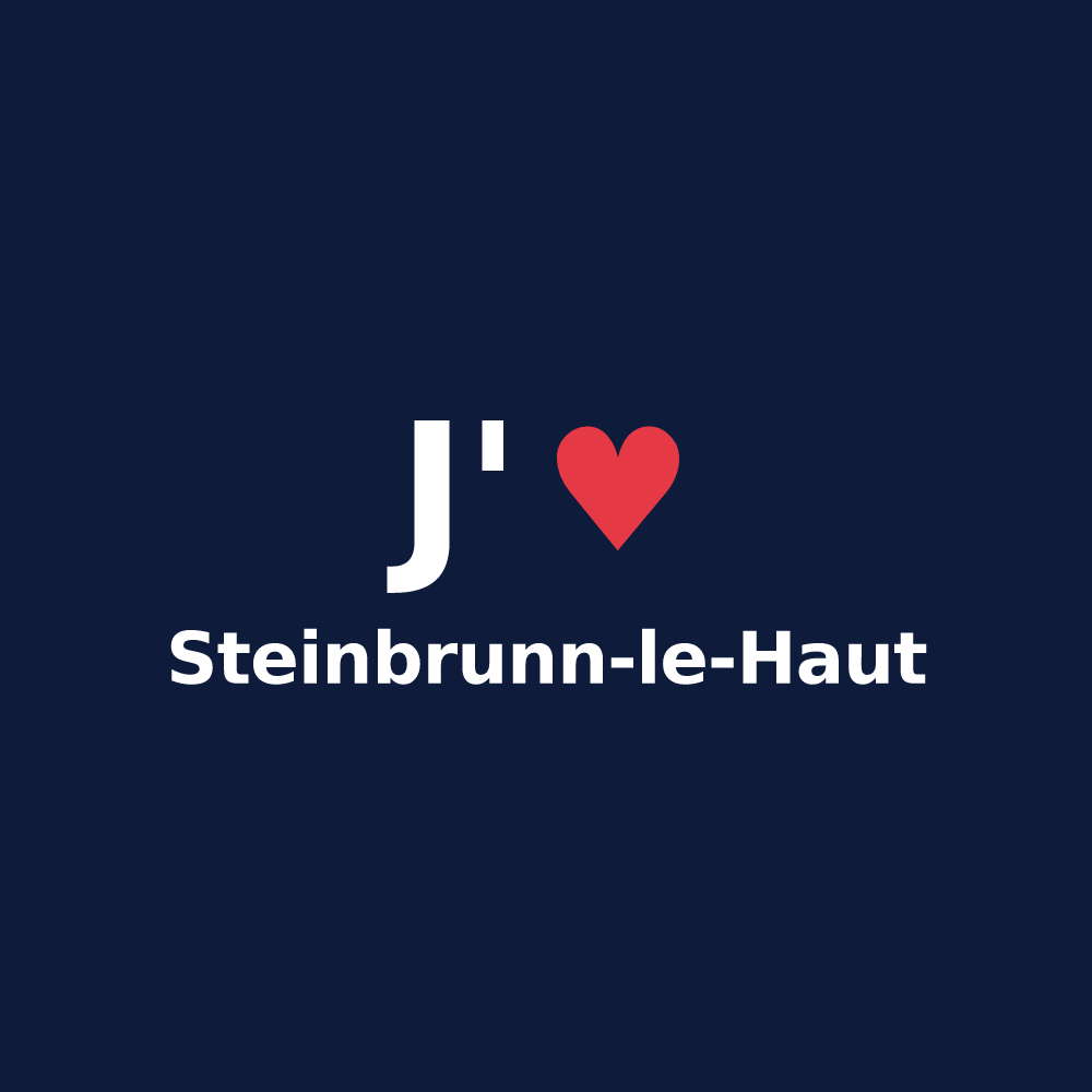 T-shirt personnalisé Steinbrunn-le-Haut — design J'aime Steinbrunn-le-Haut