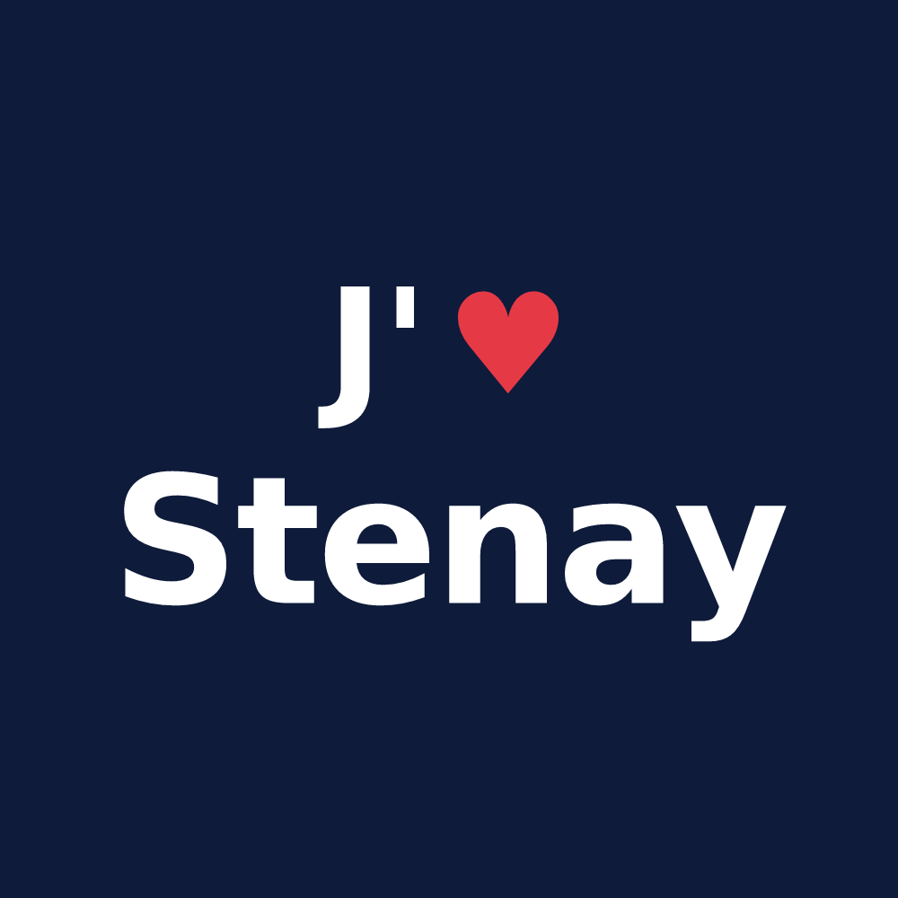 T-shirt personnalisé Stenay — design J'aime Stenay
