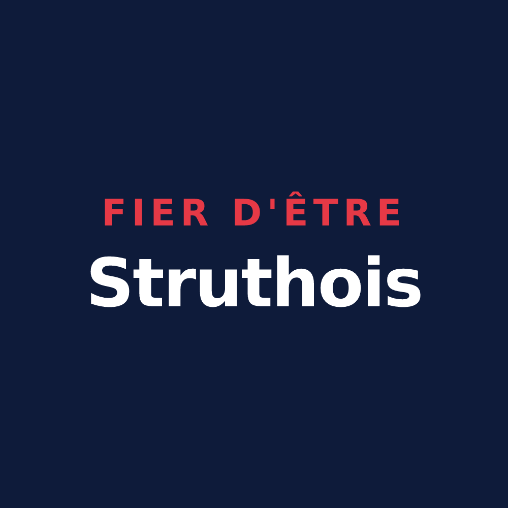 T-shirt « Fier d'être Struthois » — design pour Struth