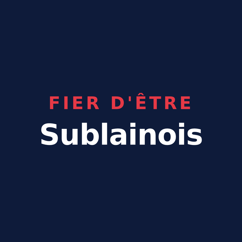 T-shirt « Fier d'être Sublainois » — design pour Sublaines