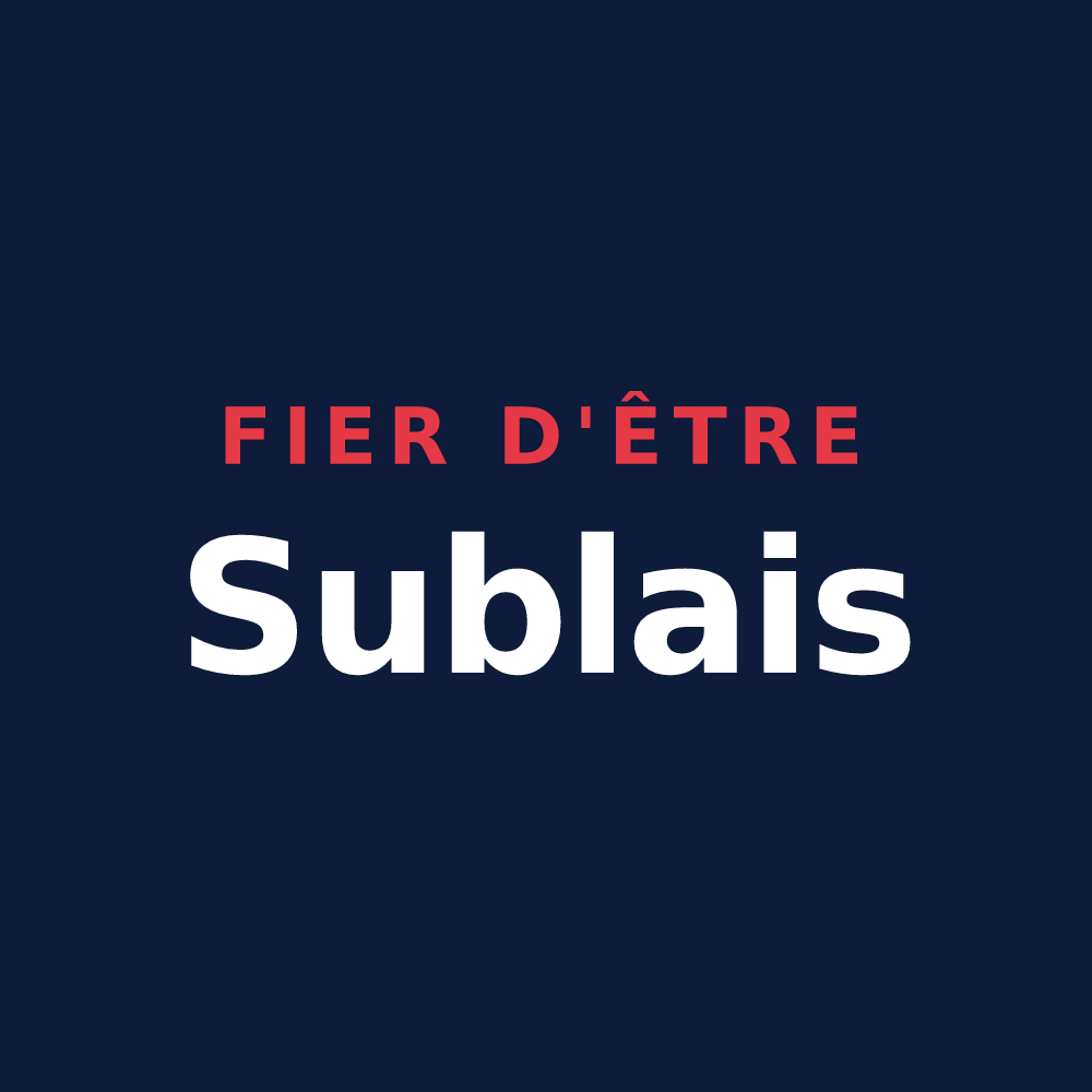 T-shirt « Fier d'être Sublais » — design pour Subles