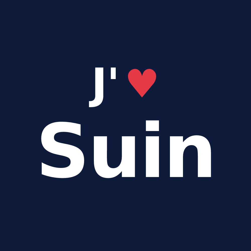 T-shirt personnalisé Suin — design J'aime Suin