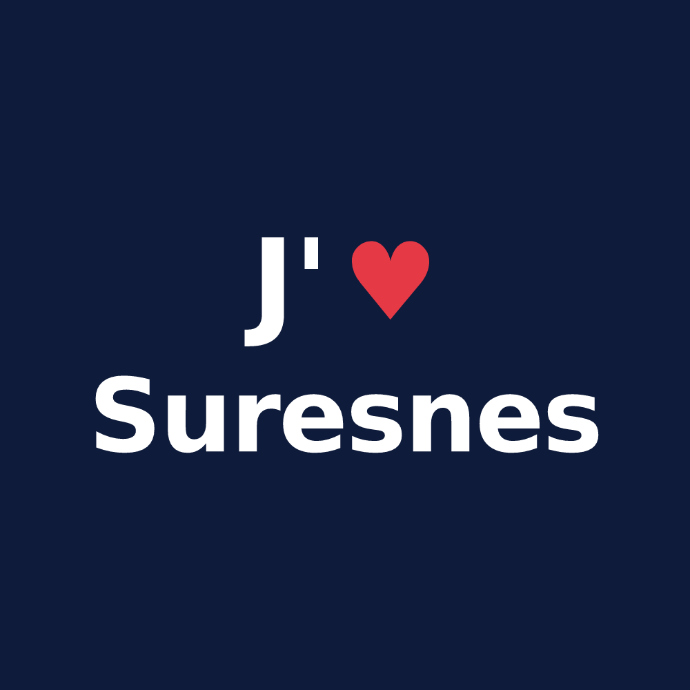 T-shirt personnalisé Suresnes — design J'aime Suresnes