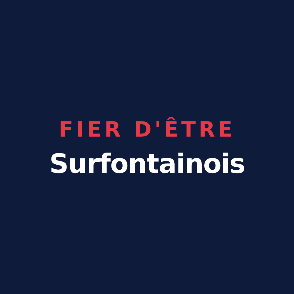 T-shirt « Fier d'être Surfontainois » — design pour Surfontaine