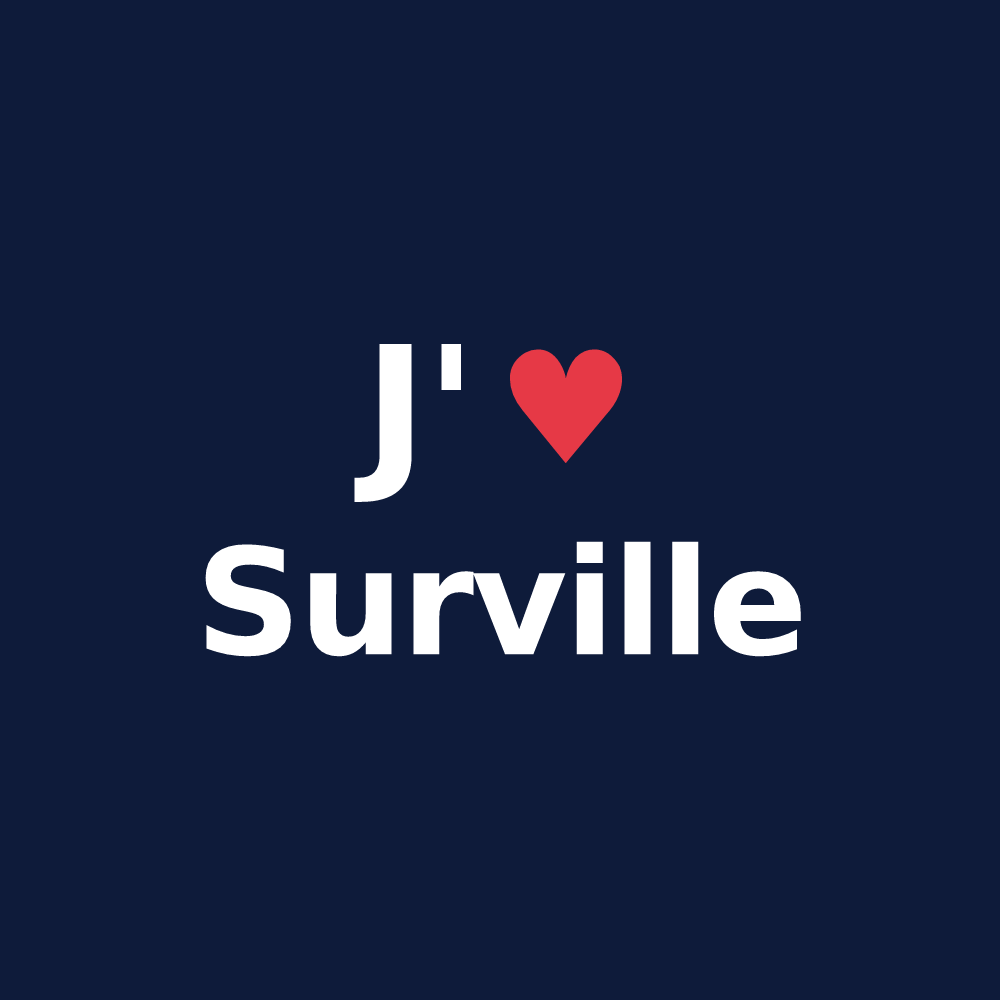 T-shirt personnalisé Surville — design J'aime Surville