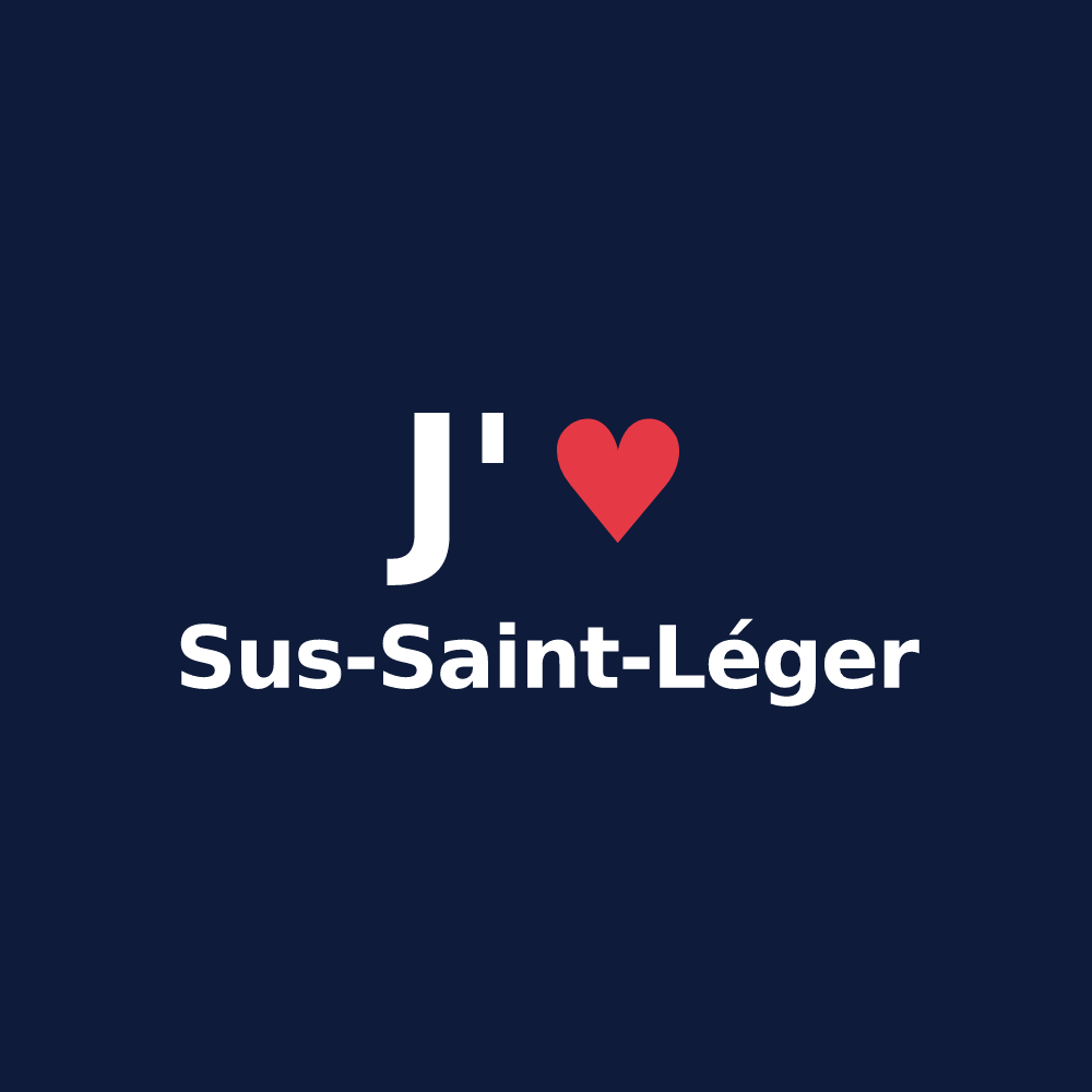 T-shirt personnalisé Sus-Saint-Léger — design J'aime Sus-Saint-Léger
