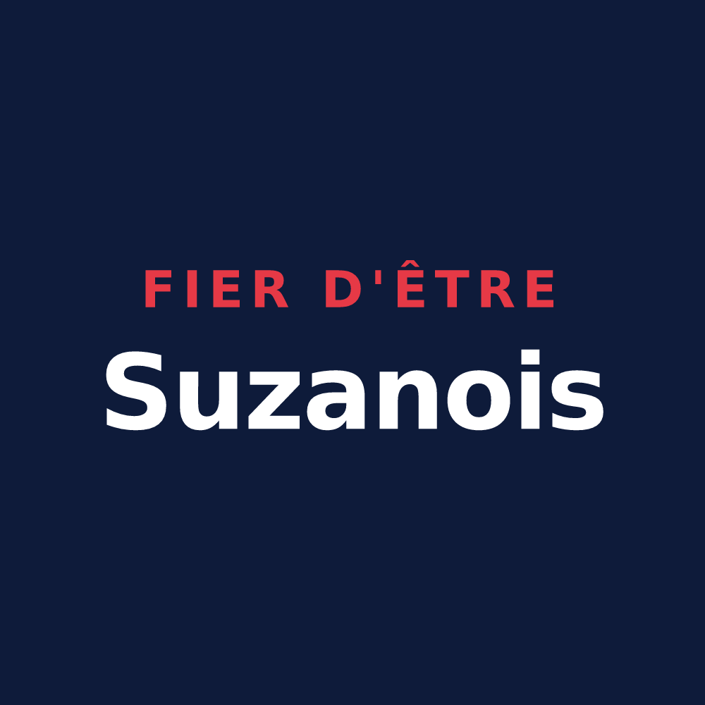 T-shirt « Fier d'être Suzanois » — design pour Suzan