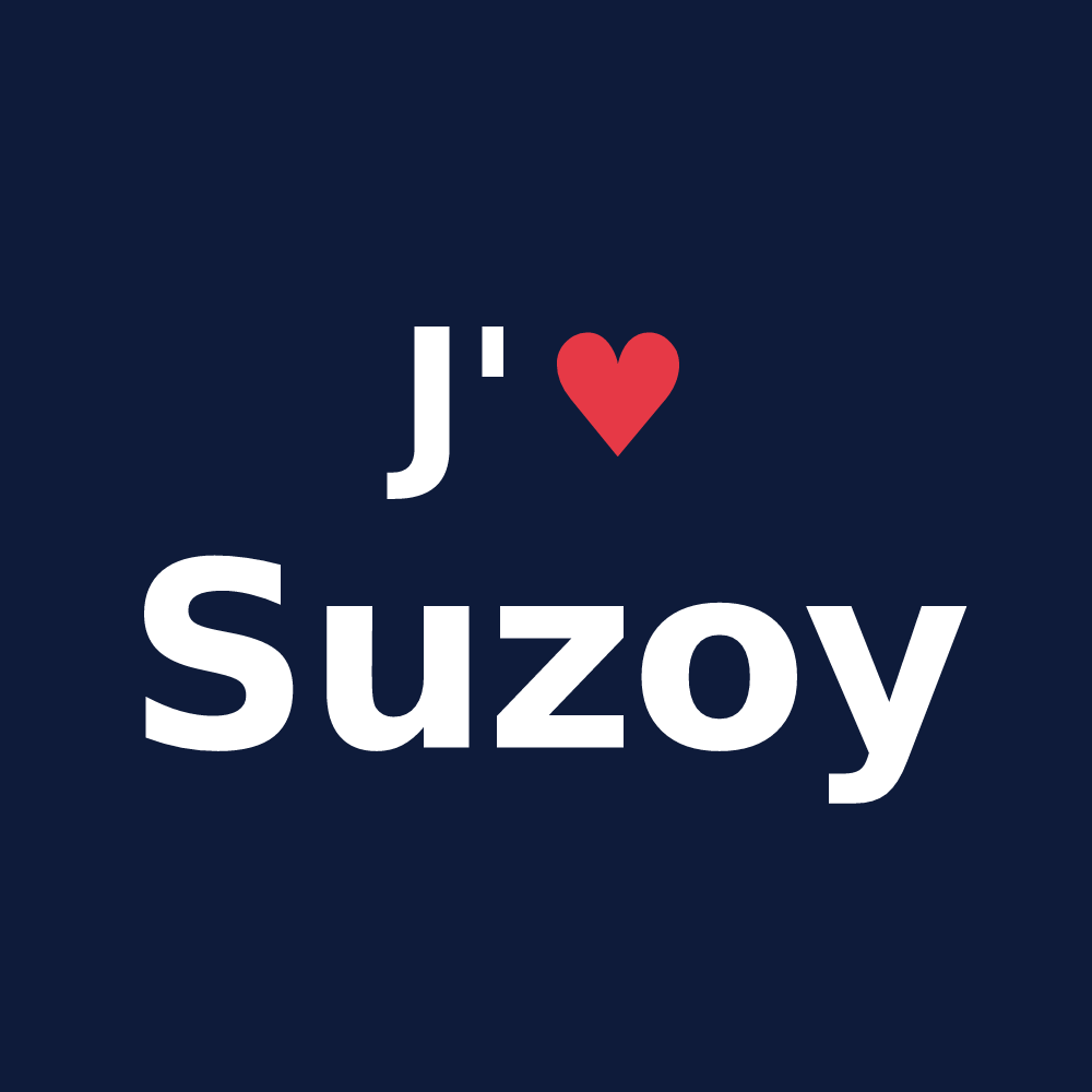 T-shirt personnalisé Suzoy — design J'aime Suzoy