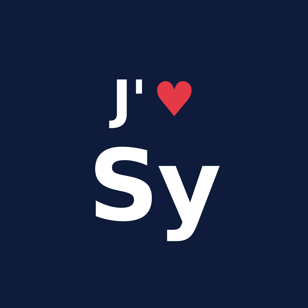 T-shirt personnalisé Sy — design J'aime Sy