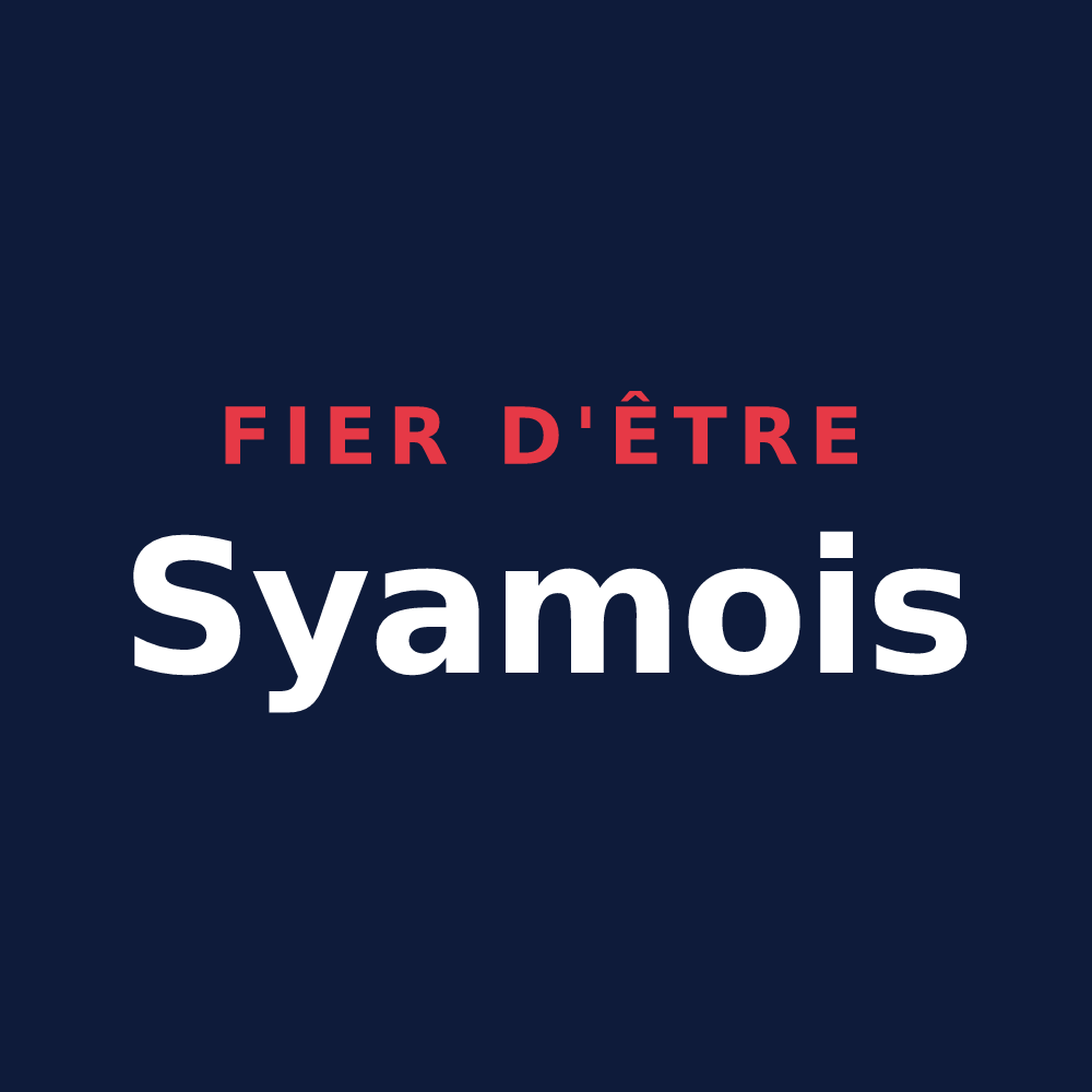 T-shirt « Fier d'être Syamois » — design pour Syam