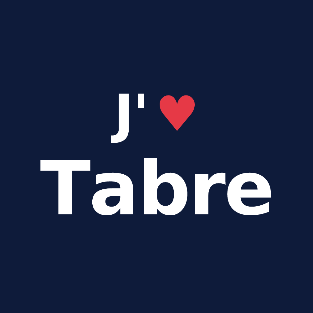 T-shirt personnalisé Tabre — design J'aime Tabre
