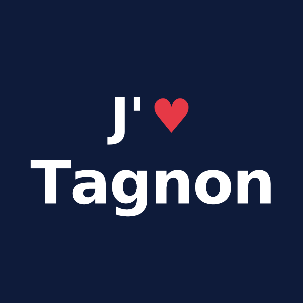T-shirt personnalisé Tagnon — design J'aime Tagnon