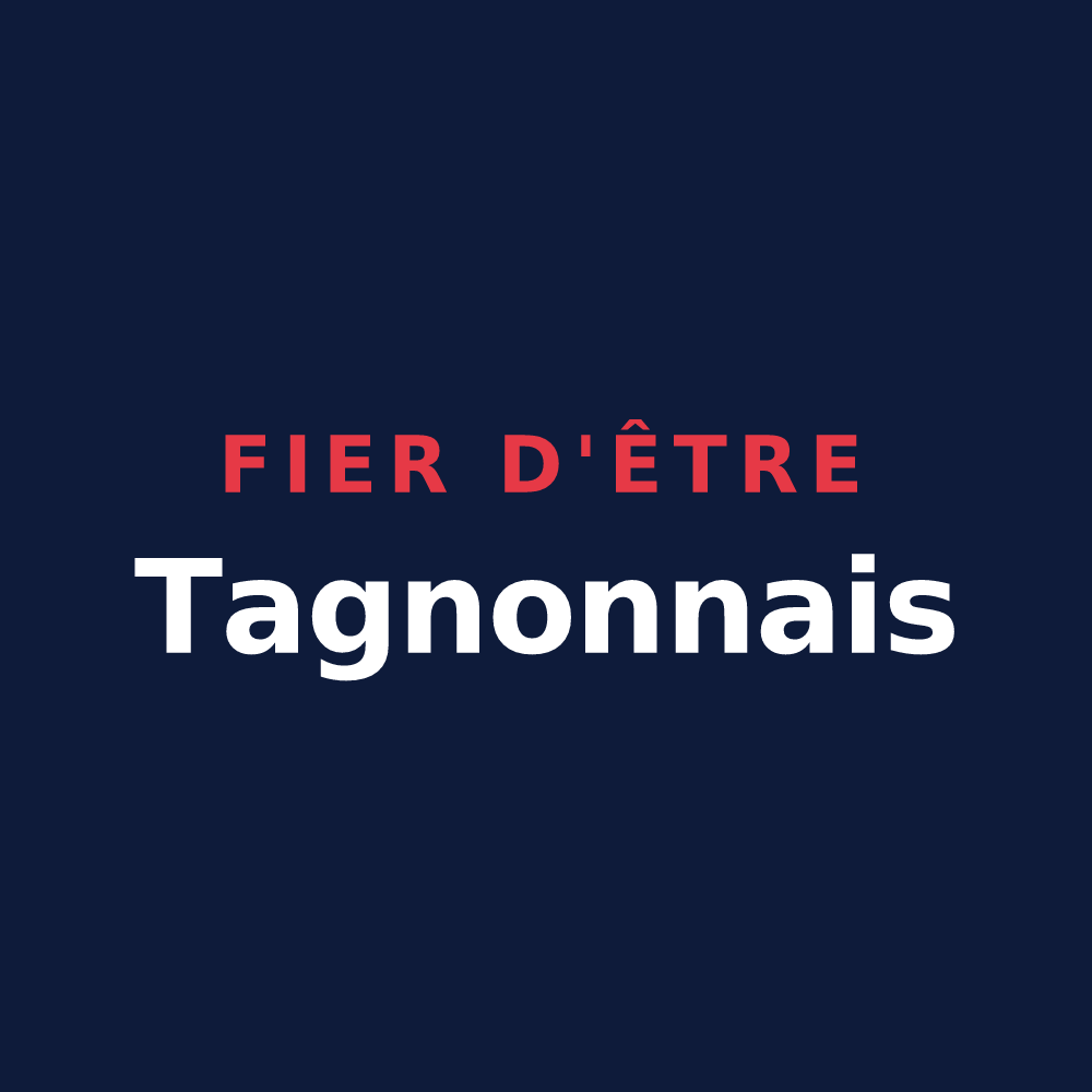 T-shirt « Fier d'être Tagnonnais » — design pour Tagnon