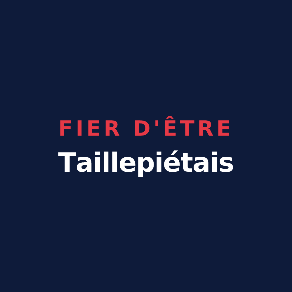 T-shirt « Fier d'être Taillepiétais » — design pour Taillepied