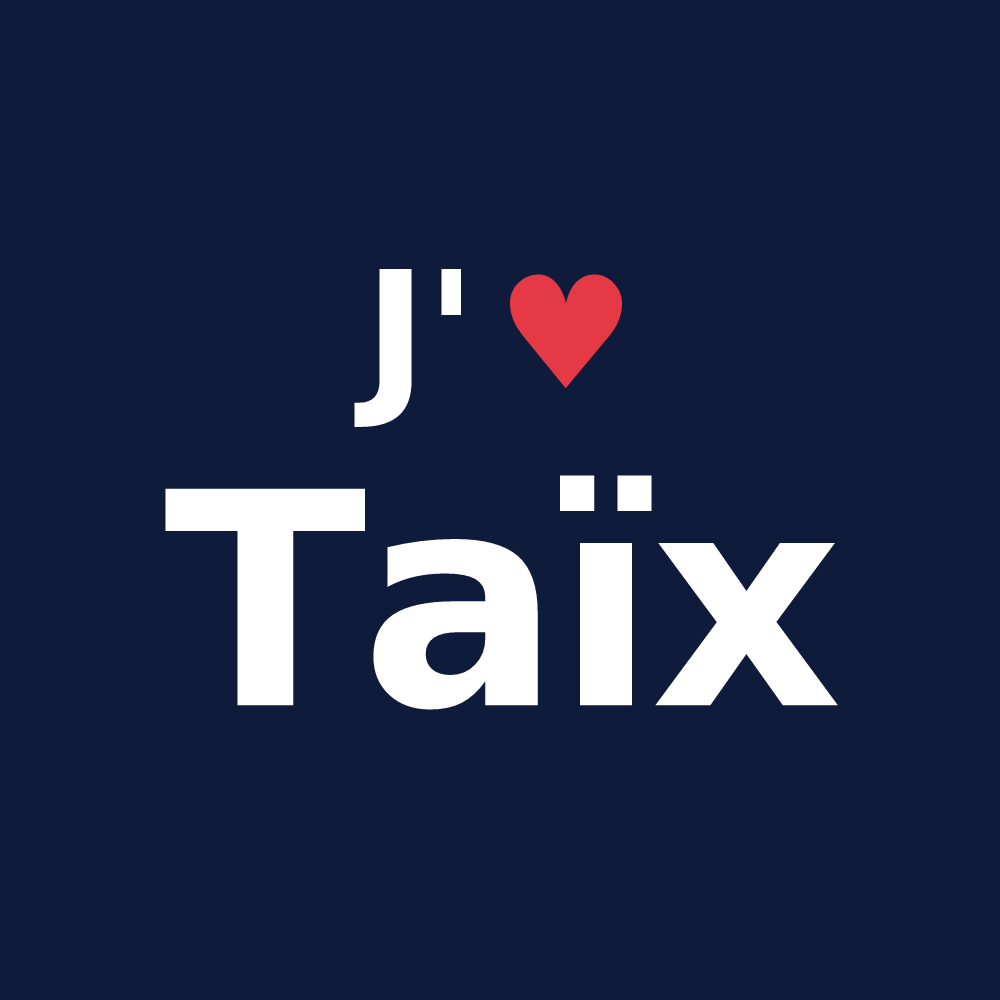 T-shirt personnalisé Taïx — design J'aime Taïx
