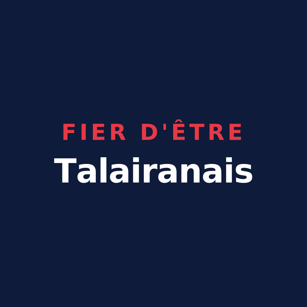 T-shirt « Fier d'être Talairanais » — design pour Talairan