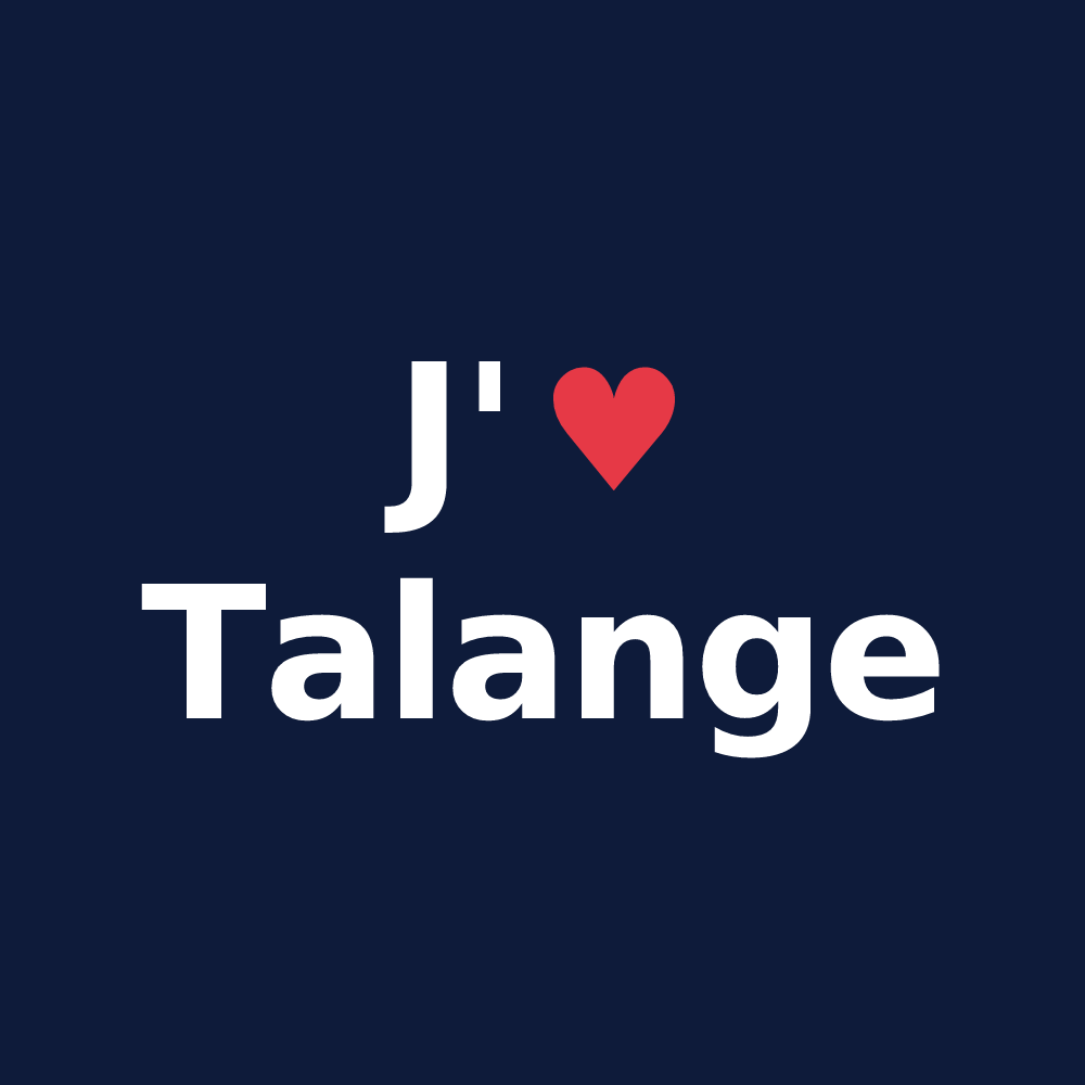 T-shirt personnalisé Talange — design J'aime Talange