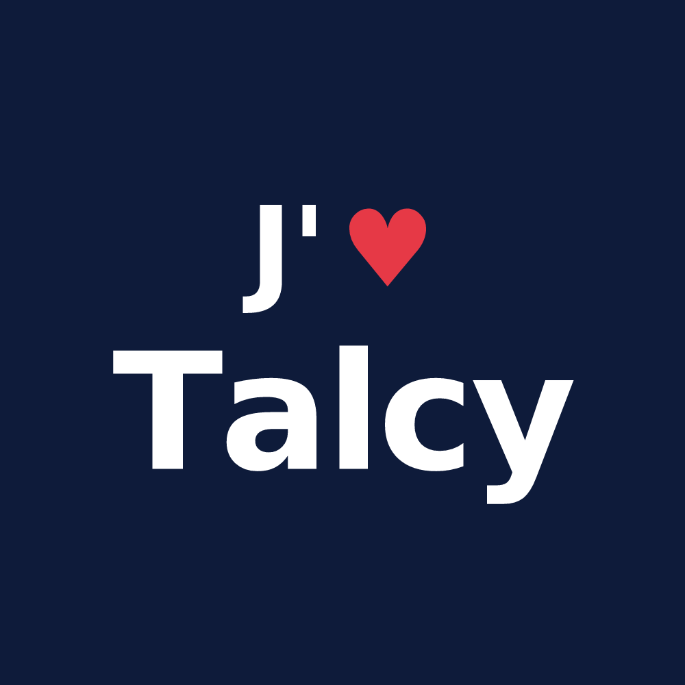 T-shirt personnalisé Talcy — design J'aime Talcy