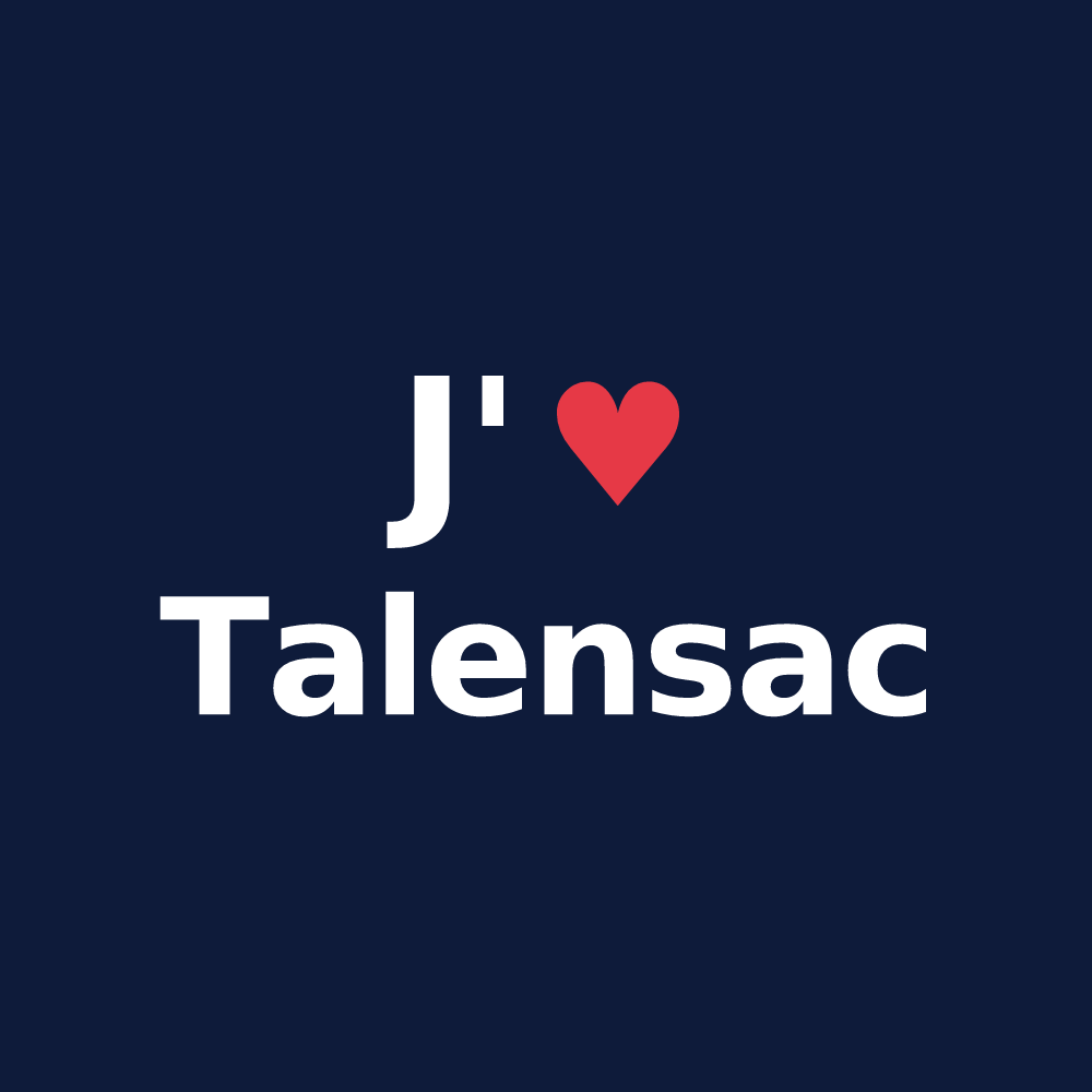 T-shirt personnalisé Talensac — design J'aime Talensac