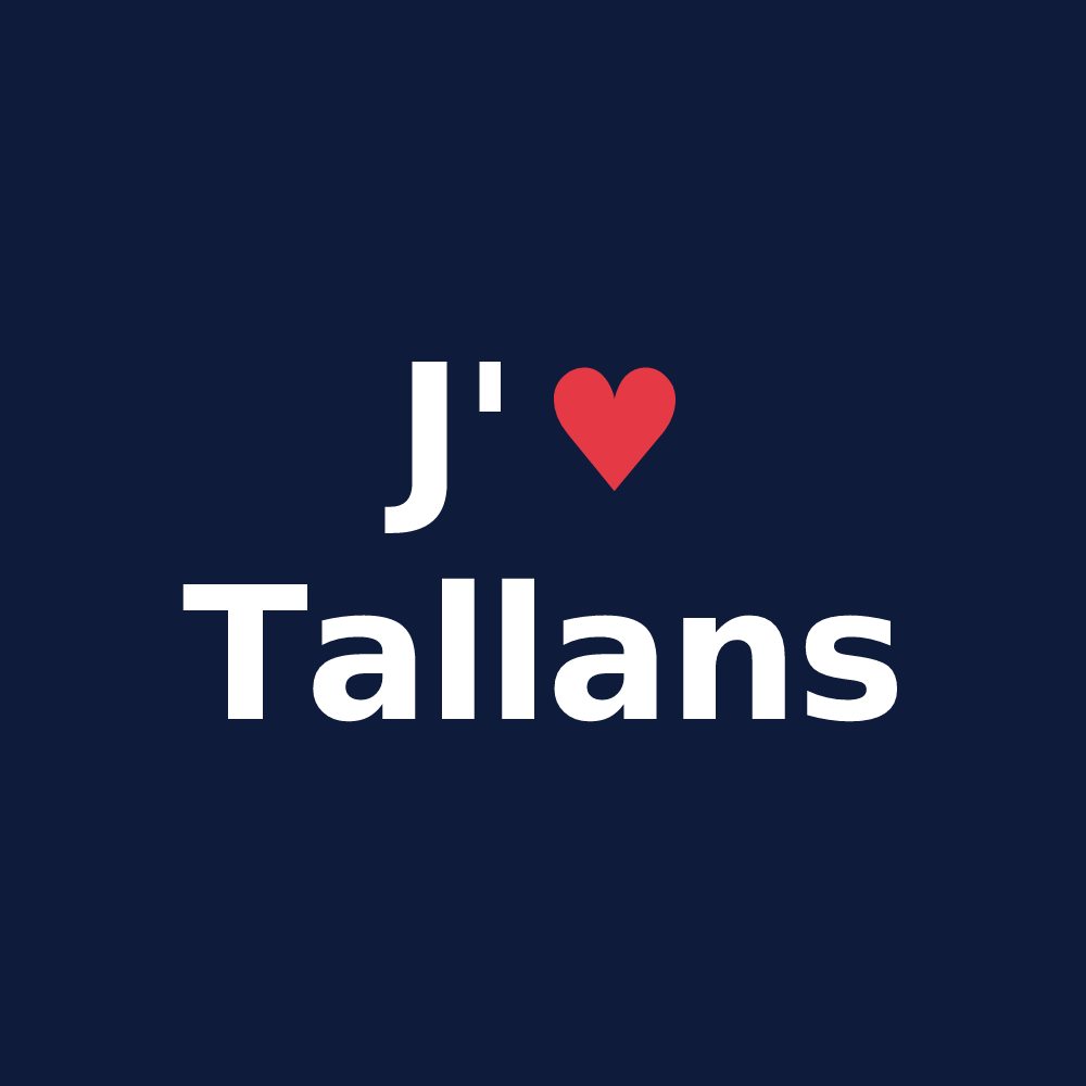 T-shirt personnalisé Tallans — design J'aime Tallans
