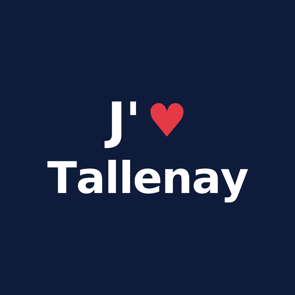 T-shirt personnalisé Tallenay — design J'aime Tallenay